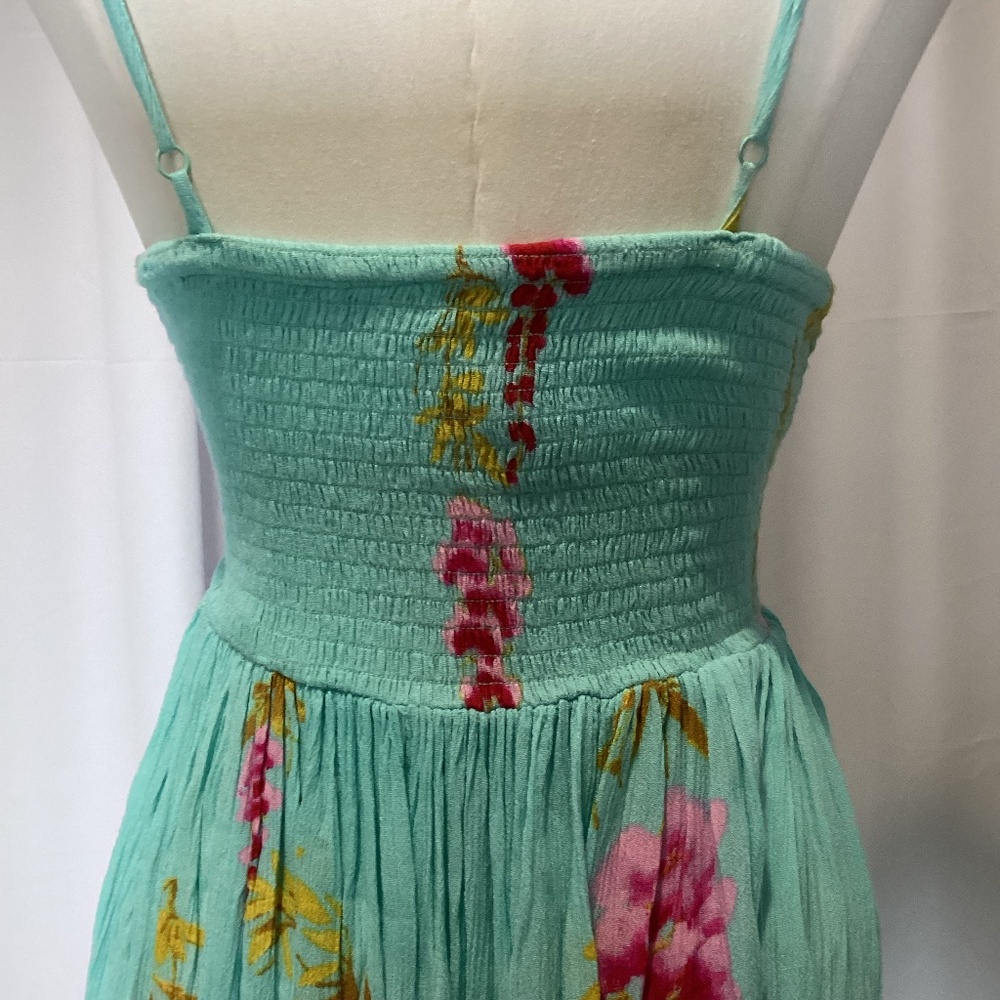 591. Free People Pastel Smocked Sundress Floral Print NWOT Size Large - Picture 6 of 14